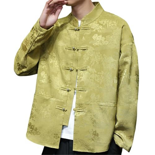Chemise Hanfu homme manches longues vêtement tendance traditionnel printemps vintage