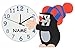 Produktbild alles-meine.de GmbH Wanduhr - lautlos - der kleine Maulwurf - Pauli - mit Mütze incl. Namen - Uhr aus Holz - für Jungen Mädchen Kinder / Kinderzimmer Kinderuhr Uhren Quarz Maulwü..