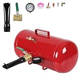 Peviasot Reifen Booster 20L, Auto-Luftkompressor, Druckluftgerät mit Sicherheitsventil, max. 10 bar, für PKW, LKW, Traktoren und mehr, in Rot, inkl. Zubehör