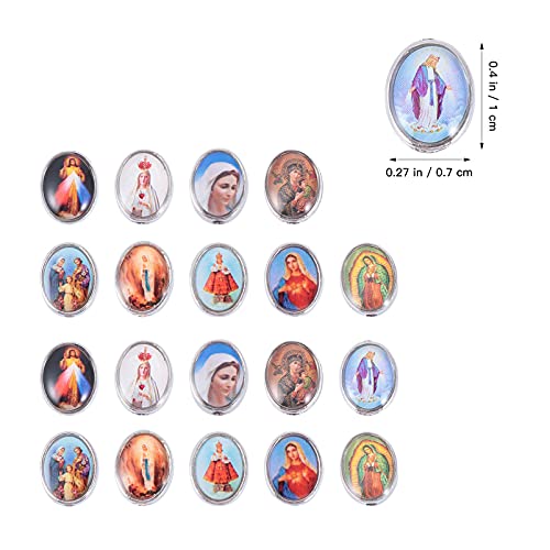 EXCEART 40Pcs Gesù Croce Santa Maria con Medaglia
