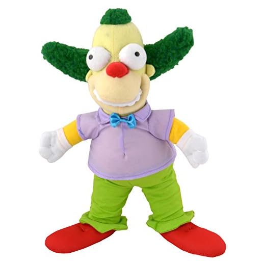 United Labels AG 1001400 – The Simpsons, Peluche Krusty The Clown, 31 cm