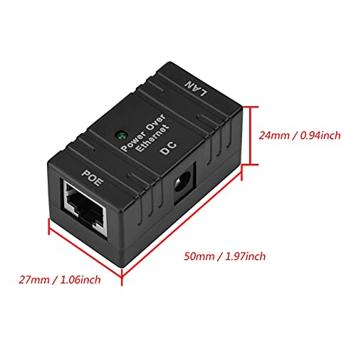 Módulo de fuente de alimentación POE RJ45 Dioche, inyector POE y adaptador Ethernet con alta estabilidad y corriente de transmisión de 2000 mA, ideal para cámaras IP y dispositivos de red, con indicador LED de energía miniatura 4