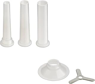 LOUIS TELLIER - Lot de 3 entonnoirs à saucisses pour Hachoir N°8 - Qualité Supérieure - Marque Française