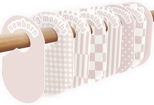 8 Pack Baby Closet Dividers – Pure Green Nursery Organizer for Ba...