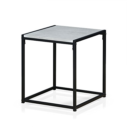 Preisvergleich Produktbild FURINNO Modern End Table, 1-Tier, Faux Stone