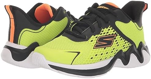 Skechers Kids Boy's Wave Tek Sneaker, Yellow/Black, 5 Big Kid | Image 6