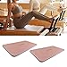 Pegciuho 2Pcs Pilates Reformer Mats Pilates Kneeling Mats Yoga Knee Pads Nonslip for Travel, Pink Red