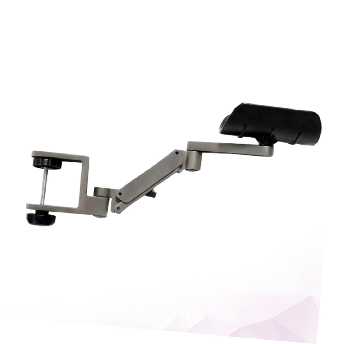 SHINEOFI Tappetino Mouse Ergonomico Poggiapolso Supporto Per Braccio Del Computer in Metallo Regolabile Staffa Per Computer Grigio