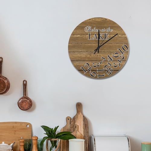 Horloge murale shabby chic 38cm, la solution déco pour salon vide