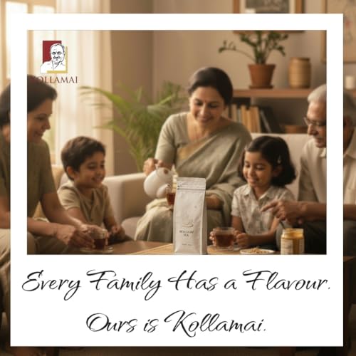 Image of KOLLAMAI Gold Assam CTC Tea Powder 1kg | Strong Kadak Chai Patti | Single Origin Handpicked Leaves | Pack of 1 | Makes 400 Cups