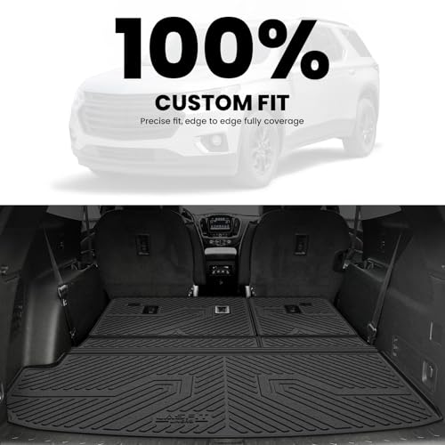Image of LASFIT Trunk Mat Backrest Mat for Chevy Traverse 2018-2023 /Limited 2024