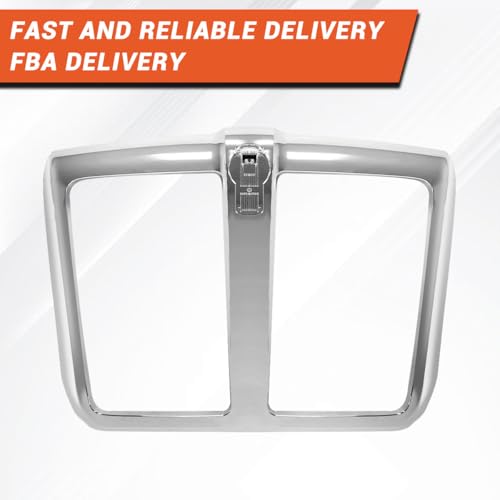 Image of Chrome Grille for Kenworth T680 2015-2022 [Grill Frame] Replacement Kenworth T680 Front Grill (No Mash)