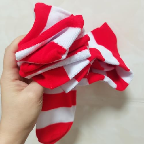 Image of Striped Knee High Socks for Women Outdoor Sport Athletic Stripe Casual Tube Socks