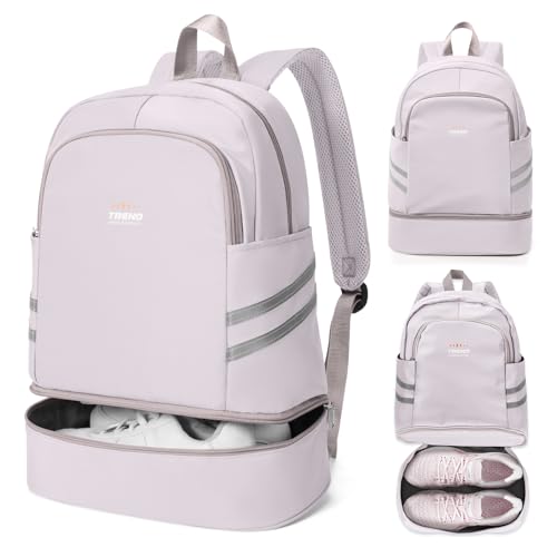 coofay Gym Backpack For Women Waterproof Backpack With Shoe Compartment Lightweight Travel Backpack Sports Backpacks Small Gym Bag