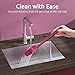 U-Taste Silicone Spatula Set with 480 Degrees Fahrenheit Heat Resistant (Red)