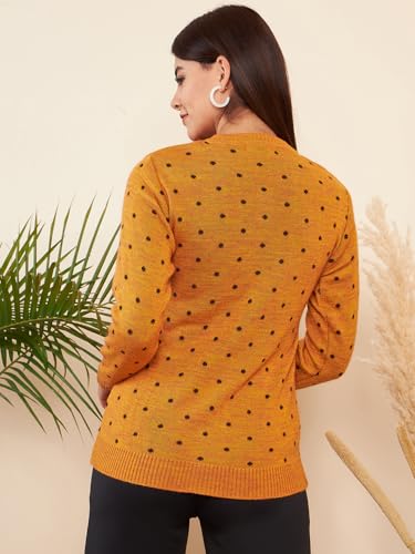 Image of Pivl Womens Winter Season Round Neck Full Sleeves Sweater /Cardigan
