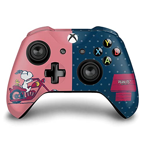 Image of Head Case Designs Officially Licensed Peanuts Snoopy & Woodstock Character Graphics Vinyl Sticker Gaming Skin Decal Cover Compatible With Xbox One S /X Controller