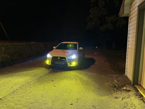 Image of SEALIGHT 9145 9140 H10 LED Fog Light Bulbs Yellow, 17000LM Super Bright H10 LED Fog Lights Amber Yellow, 800% Brighter High Penetration, Plug & Play, Pack of 2