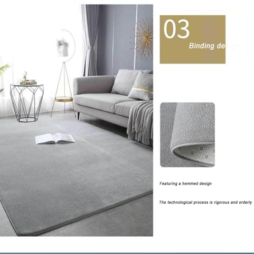 Tapis de jeu doux violet en velours corail moelleux et confortable