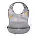 OXO Tot Waterproof Silicone Roll Up Bib with Comfort-Fit Fabric Neck