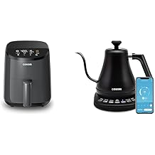 Cosori Mini Air Fryer 2.1 Qt, 4-in-1 Small Airfryer, Bake, Roast, Reheat & Electric Gooseneck Kettle Smart Bluetooth with Variable Temperature Control