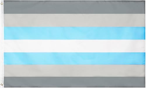 FLAGLINK Demiboy Pride Flag 3x5 Fts - LGBTQIA Demi Man Gender Banner FLAGLINK Demiboy Pride Flag 3x5 Fts - LGBTQIA Demi Man Gender Banner