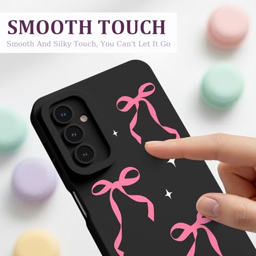 CASBST for Galaxy A15 5G Phone Case, Printed Silicone, Bowknot - image 2