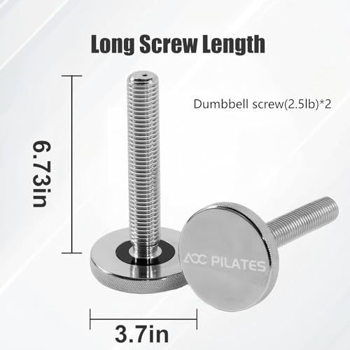 Image of Compatible Weight Adjustment Longer Screws 2 Pieces Fit Square /Octagonal Adjustable Dumbbells, Kettlebell Handles Single Dumbbell up to160LBS