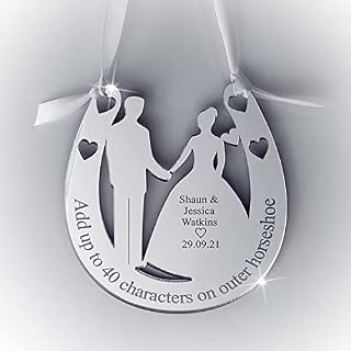 Personalised Wedding Mr & Mrs Couple Good Luck Bridal Lucky Keepsake. AGiftForYouUK. CP1