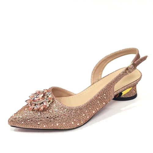 Women’s African Themed Wedding Shoes and Matching Shoulder Bag Combo Pointed Toe Comfortable Heels for Bride3