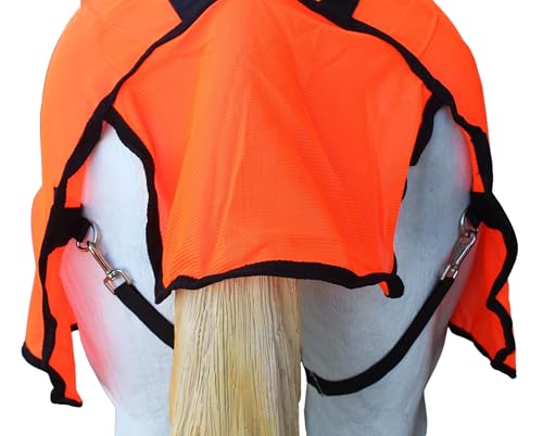 Image of 60 inch Horse Sheet Summer Spring Airflow Mesh Orange 73411