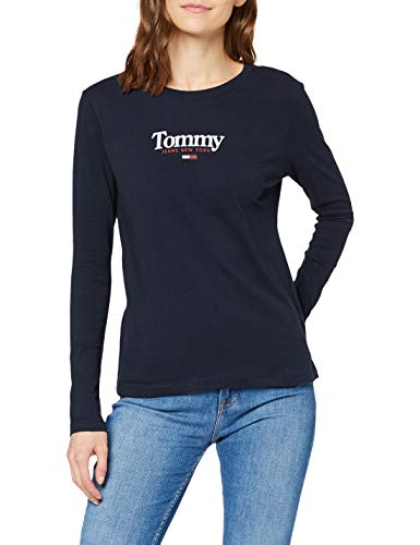 Preisvergleich Produktbild Tommy Hilfiger Damen Tjw Essential Logo Longsleeve Hemd, Zwielichtmarine, S