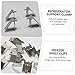 VALICLUD 6Pcs Fridge Shelf Clips Easy to Install Refrigerator Support Hooks for Shelf Bracing and Convenient Freezer Shelf Clamp Tool for Home Use