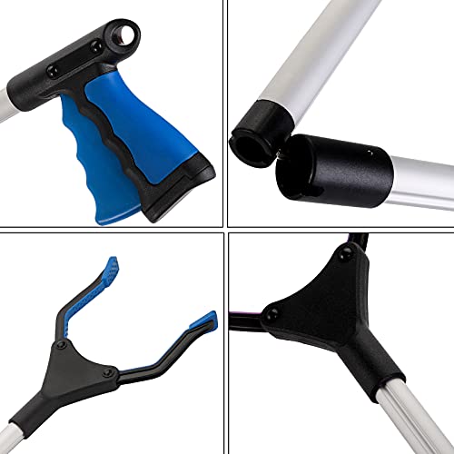 Topzea 3 Pack Grabber Reacher Tool For Elderly, 32" Foldable Pick Up Stick Grabber Claw Trash Garbage Picker For Garbage Reacher Grabber Pickup Tool, Litter Picker, Garden Gabber #TOP2