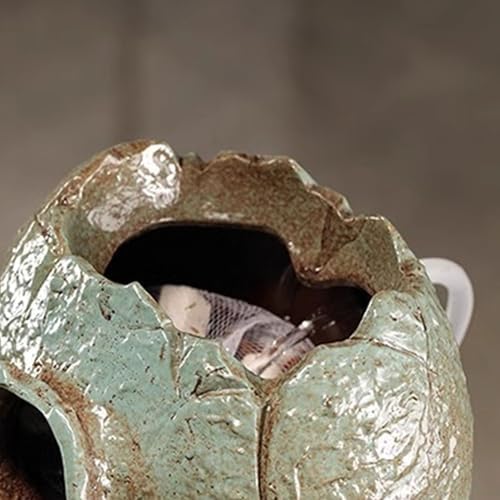 Green Pond Spitters for Small Ponds - Automatic Water Circulation Features, Garden Fish Tank Ornaments, Decorative Spitter Water Fountains for Landscaping