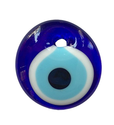 Juego de 5 colgantes de pared con diseño de ojo turco Nazar y amuleto de la suerte, color azul Cover