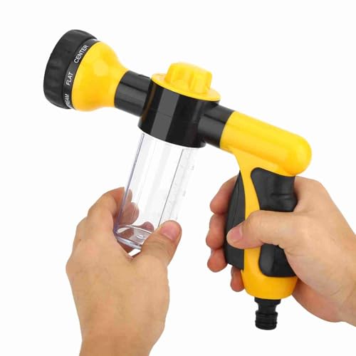Pistola Irrigazione Giardino ad Alta Pressione con Getto Regolabile, Spray per Pulizia Auto Prato e Pavimenti Esterni - Pistola Acqua Universale per Tubo Giardino