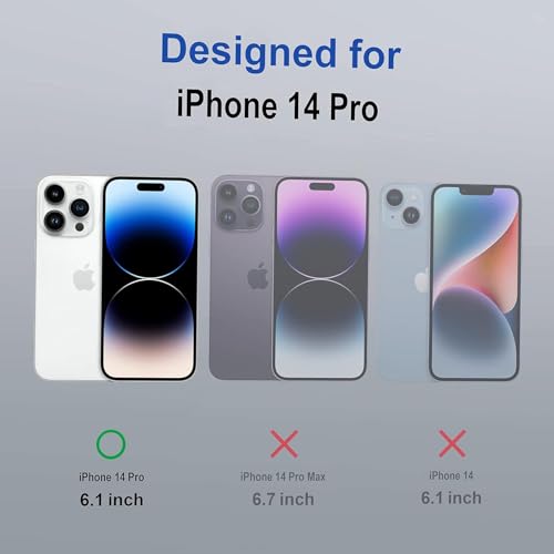 Image of AIBEX Clear Mag-Saf Case for iPhone 14 Pro | Strong Magnetic Lock, Anti-Yellowing Transparent Back Cover | Military-Grade Drop Protection | Slim Lightweight Cover with Camera Guard - Brown