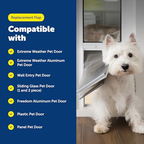 PetSafe Freedom Replacement Pet Door Flap, Non-Toxic Material, Size Small - image 5