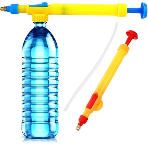 Image of Adjustable High Pressure Spray Gun for Bottle with Brass Nozzle, Universal Manual Sprayer Gun for Plants, Garden, Pesticide, Car Wash & Cleaning (Pack of 2, Bottle Not Included)