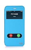 iPhone 6 Plus case, FYY Magnetic Cover Stand Case with Window View Function for Apple iPhone 6 Plus (5.5-inch screen) Cyan
