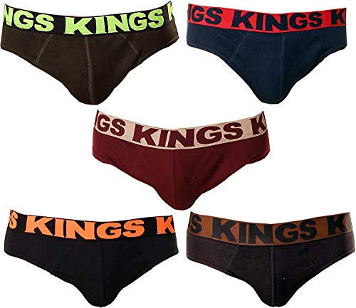 Image of SAFESHOP - Men's Cotton Briefs - 100% Cotton Men's Brief Inner Elastic Under wear Combo Pack of 4 (Colour May Vary)-Model - 222