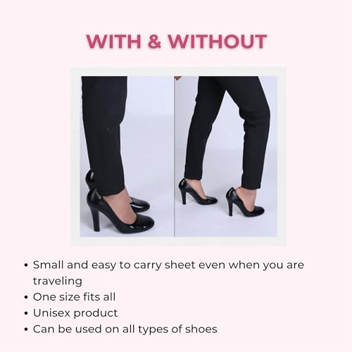 Image of SlickFix Shoe Bite Protector Pads Self-Adhesive With 12-Pcs, back heel for protectors, Heel comfort pads, Suitable for Insole, Heel savers for shoes, Sneakers, Shoes Accessories for Men & Women.
