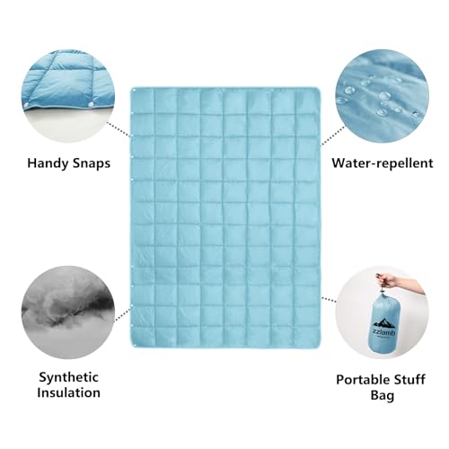 Zzlamb Camping Blanket For Adults, Compact Lightweight Soft Puffy Blanket Water-Repellent thumb #5