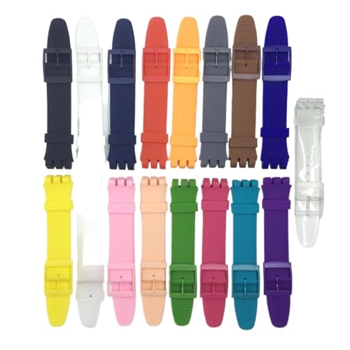 Correa Swatch de goma resistente al agua y sudor con anchos de 16mm a 20mm 2