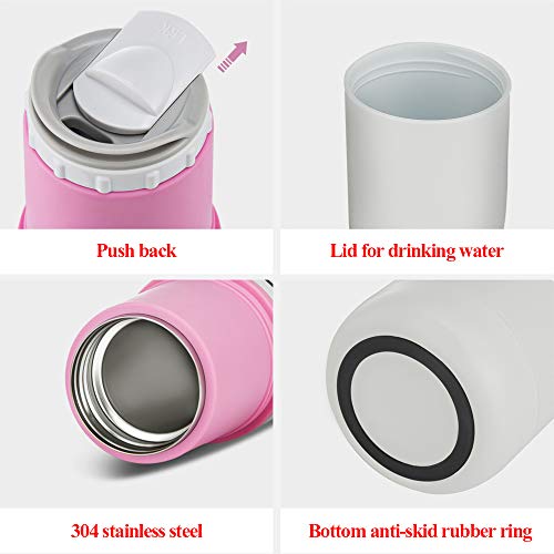 Tasse refroidissement rapide 55°C thermos café et lait bleu blanc 280ml créative
