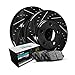 R1 Concepts Front Brakes and Rotors Kit |Front Brake Pads| Brake Rotors and Pads| Euro Ceramic Brake Pads and Rotors|fits 1993-1993 Volkswagen Passat