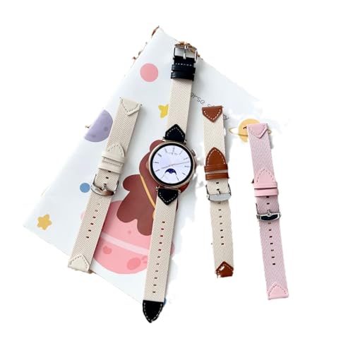 Pulseiras de nylon compatíveis com Huawei Watch GT 5 Pro 42 mm, pulseiras elásticas ajustáveis de co