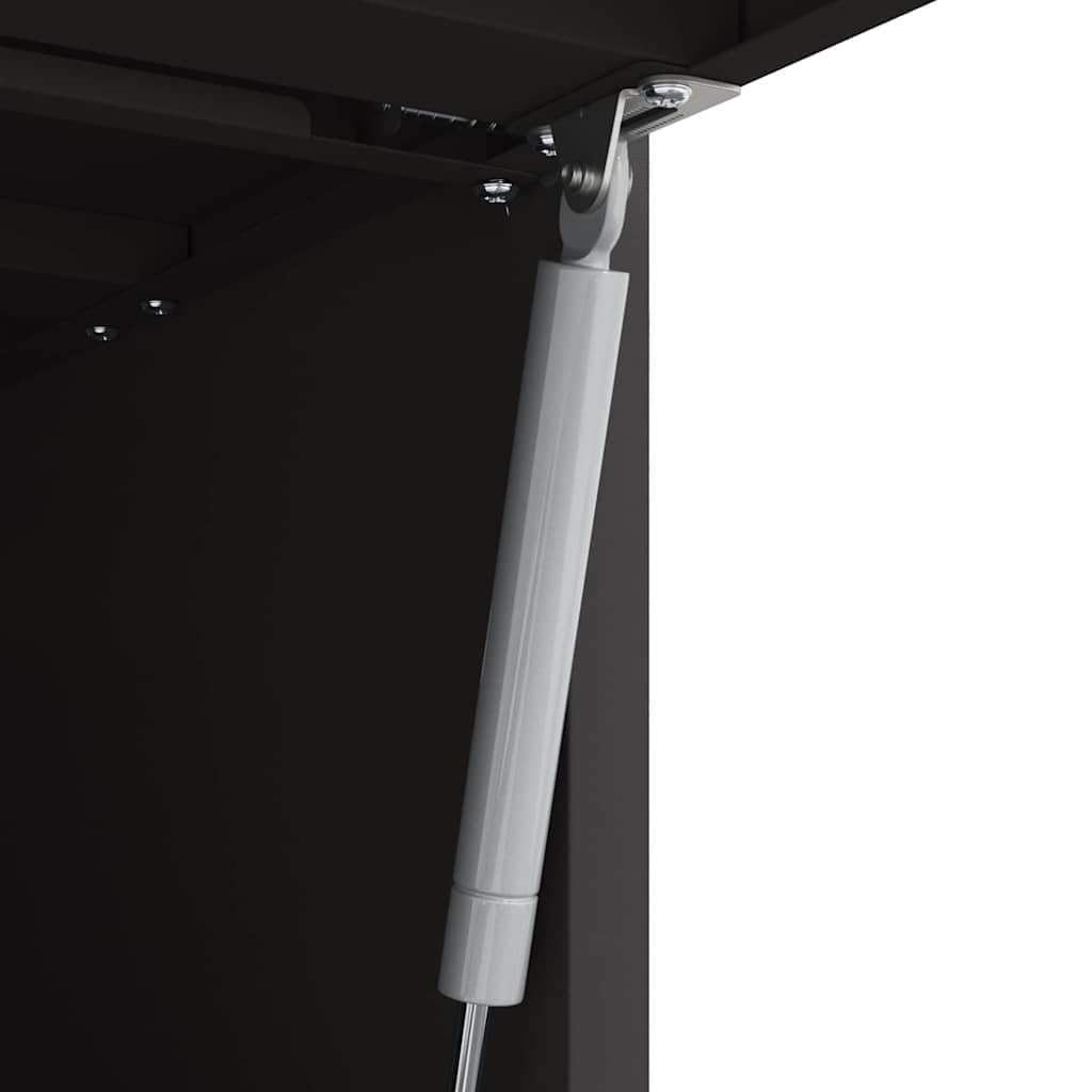 vidaXL Armadio a muro per garage Nero 60 x 40 x 53 cm, Soggiorno, mobili moderni per riporre, armadio funzionale, attaccato al muro, risparmio di spazio, organizzazione casa