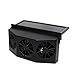 SELLMORE Solar Powered Car Ventilator, Solar Powered Car Exhaust Fan, Car Radiator,Eliminate The Peculiar Smell Inside The Car and Can Be Used for General Types of Cars (Black)